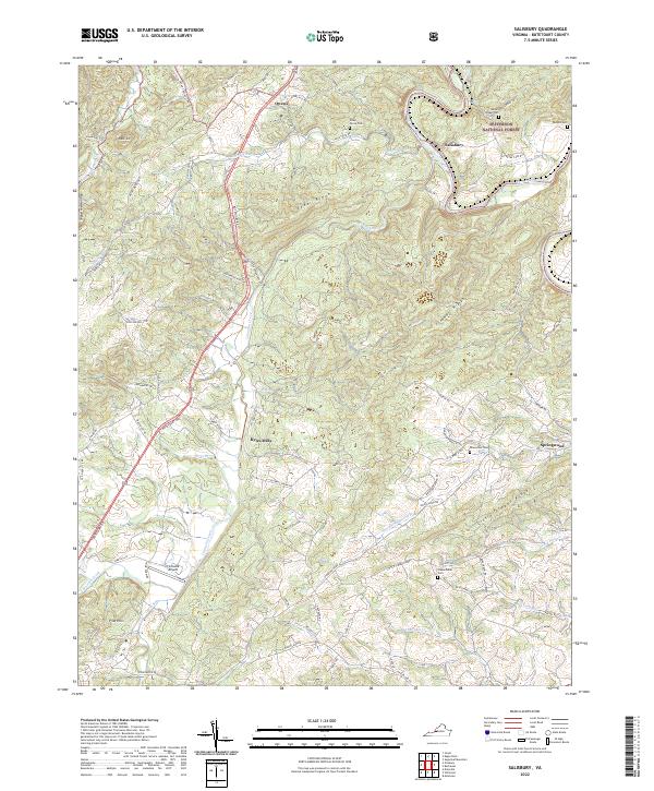 Salisbury topographic map thumbnail