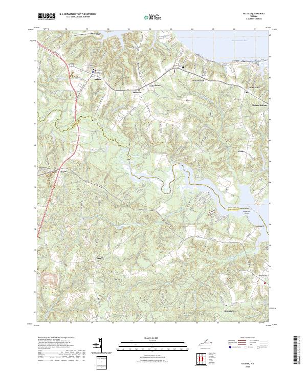 Saluda topographic map thumbnail