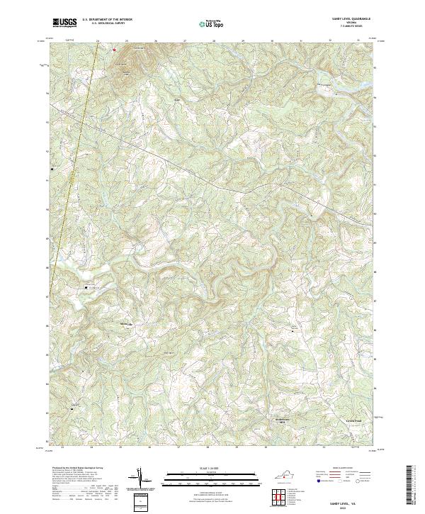 Sandy Level topographic map thumbnail