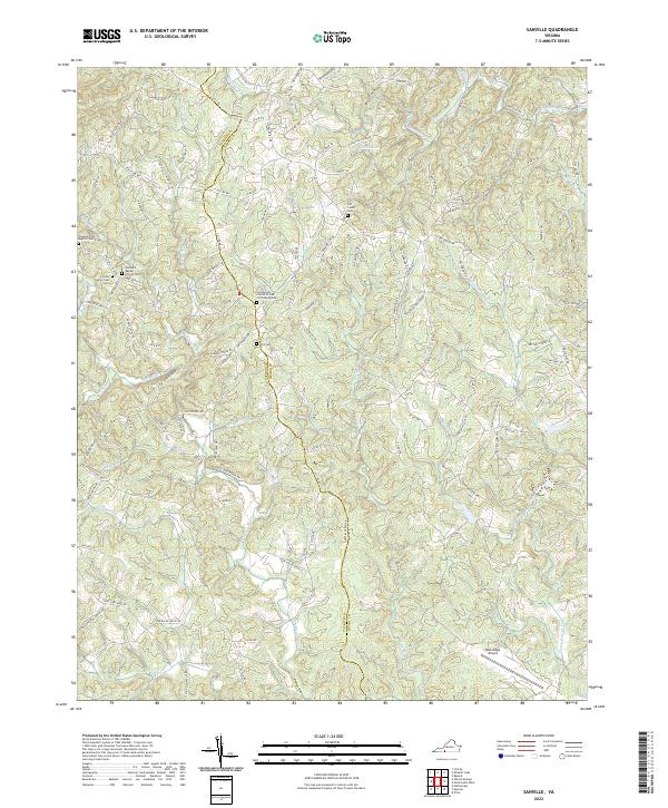Sanville topographic map thumbnail