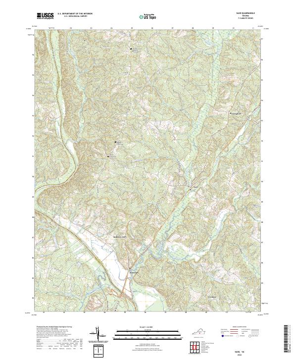 Saxe topographic map thumbnail