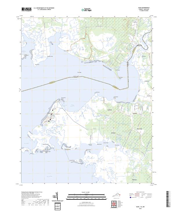 Saxis topographic map thumbnail