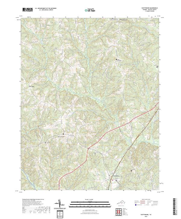 Scottsburg topographic map thumbnail