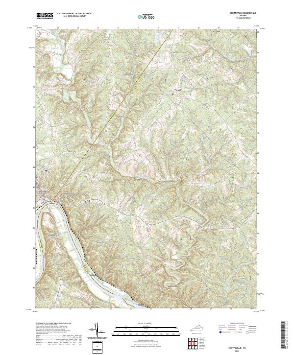 Scottsville topographic map thumbnail