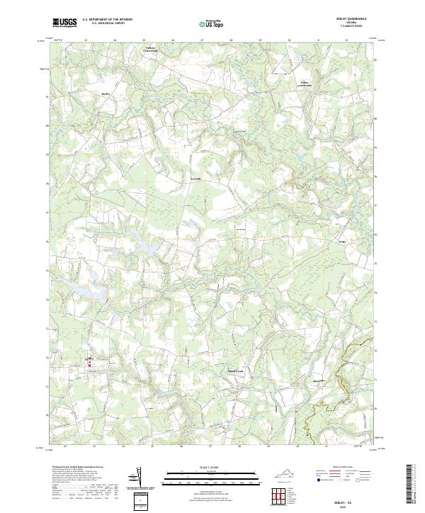Sedley topographic map thumbnail