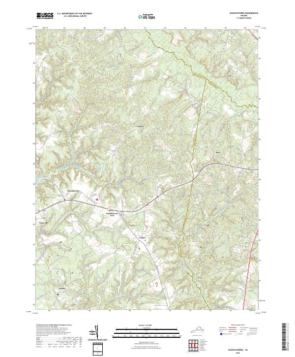 Shacklefords topographic map thumbnail