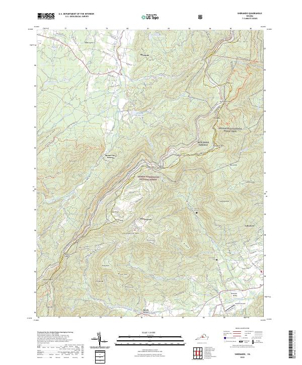 Sherando topographic map thumbnail