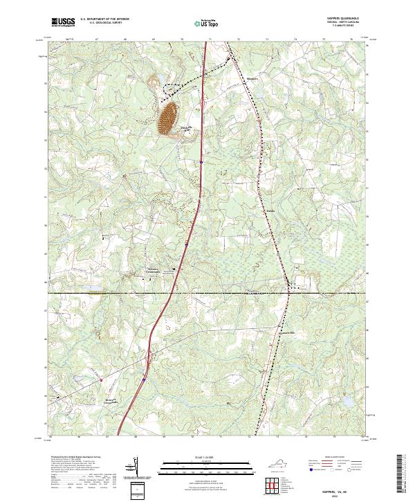 Skippers topographic map thumbnail