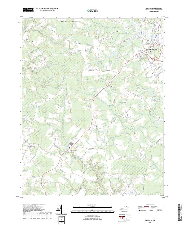 Smithfield topographic map thumbnail