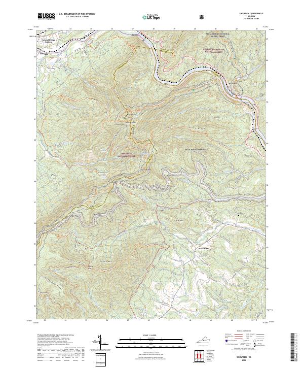 Snowden topographic map thumbnail