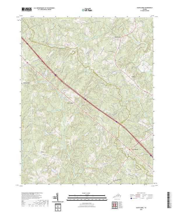 South Anna topographic map thumbnail