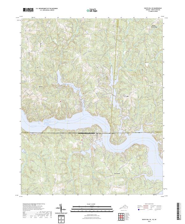 South Hill SE topographic map thumbnail