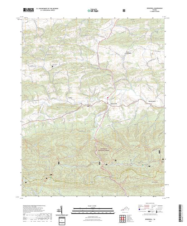 Speedwell topographic map thumbnail