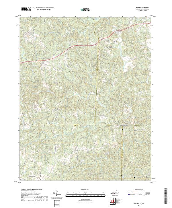 Spencer topographic map thumbnail