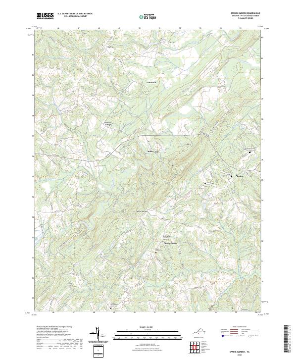 Spring Garden topographic map thumbnail