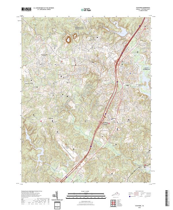 Stafford topographic map thumbnail