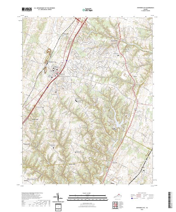 Stephens City topographic map thumbnail