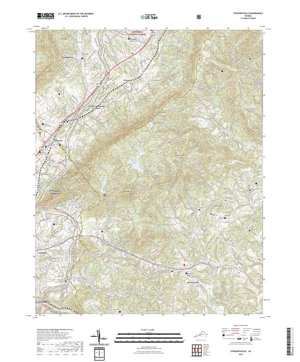 Stewartsville topographic map thumbnail