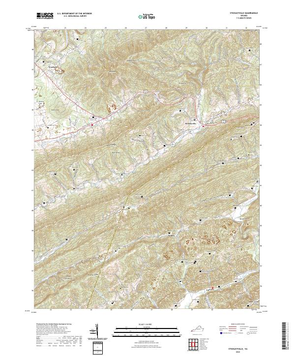 Stickleyville topographic map thumbnail