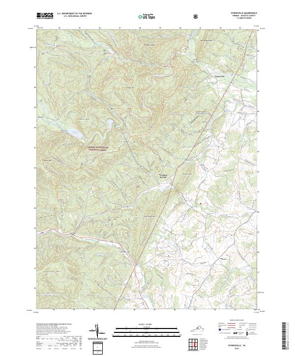 Stokesville topographic map thumbnail