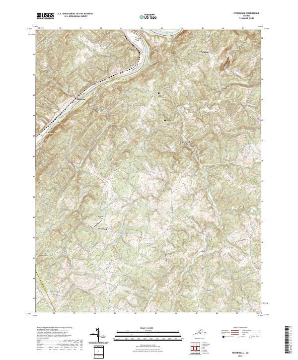 Stonewall topographic map thumbnail