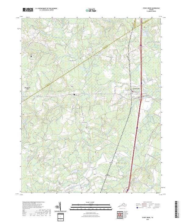 Stony Creek topographic map thumbnail