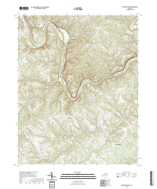 Straightstone topographic map thumbnail