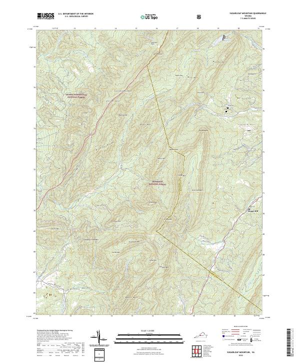 Sugarloaf Mountain topographic map thumbnail