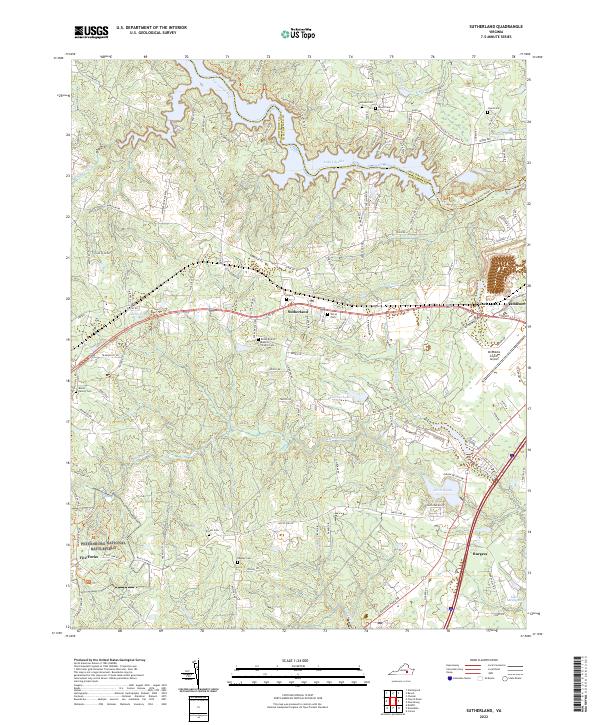 Sutherland topographic map thumbnail