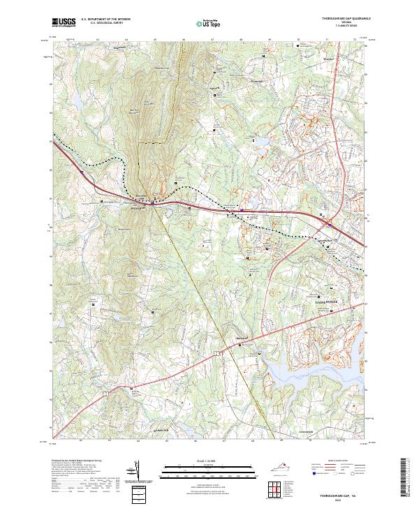 Thoroughfare Gap topographic map thumbnail