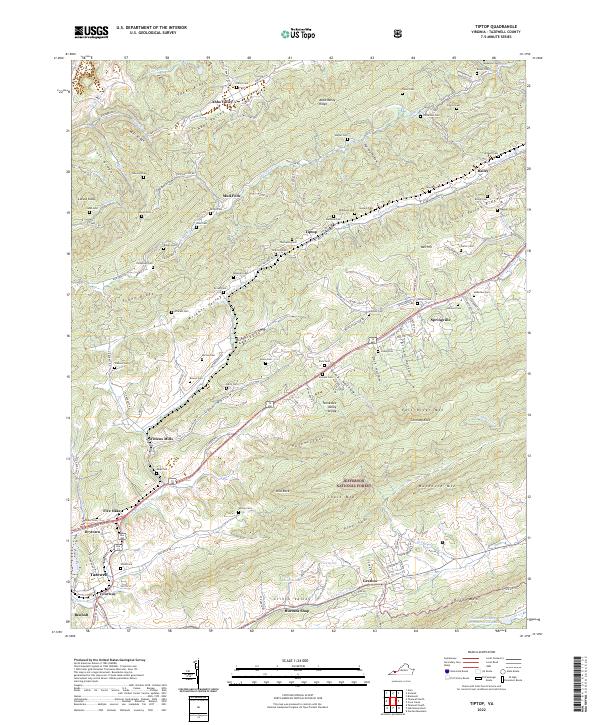 Tiptop topographic map thumbnail