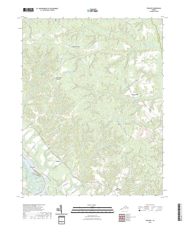 Truhart topographic map thumbnail