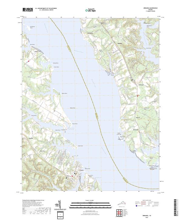 Urbanna topographic map thumbnail