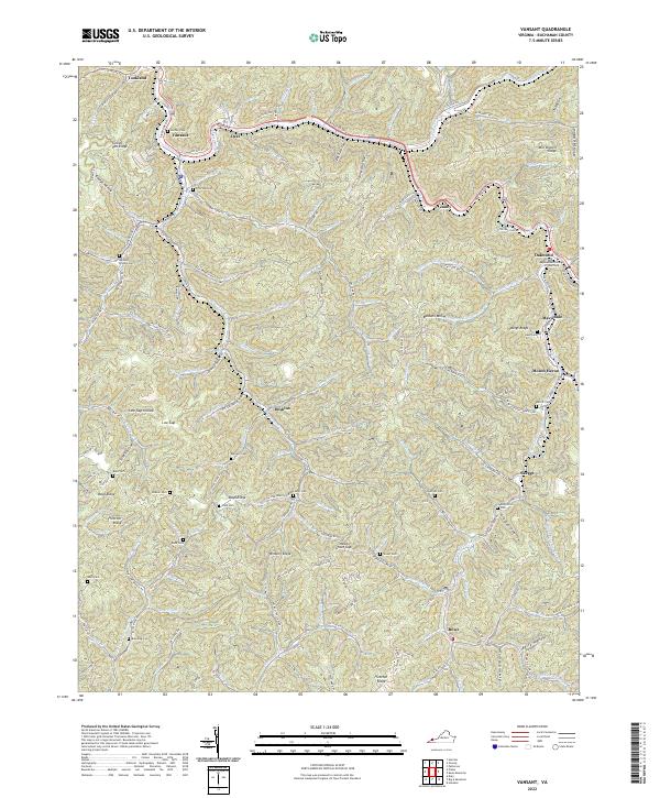Vansant topographic map thumbnail