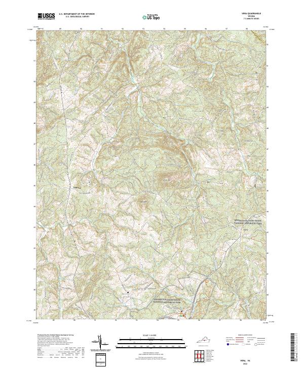 Vera topographic map thumbnail