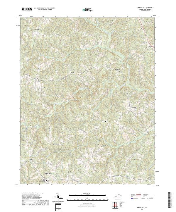 Vernon Hill topographic map thumbnail