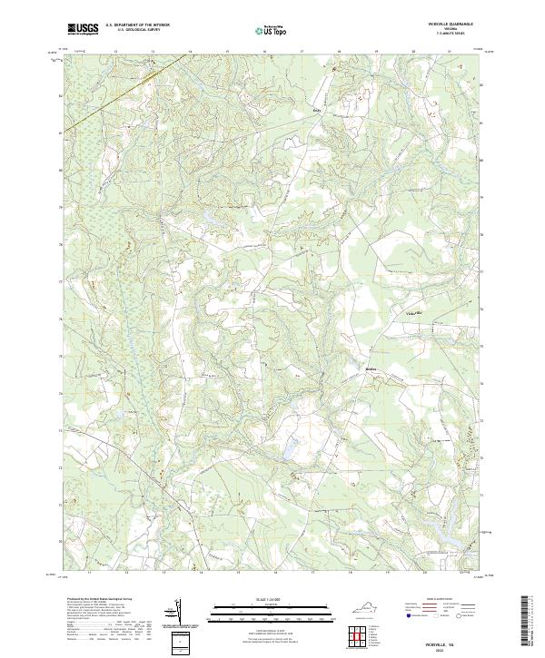 Vicksville topographic map thumbnail