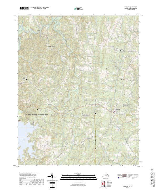 Virgilina topographic map thumbnail