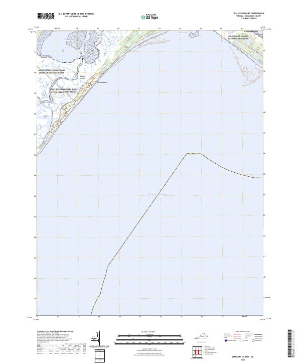 Wallops Island topographic map thumbnail