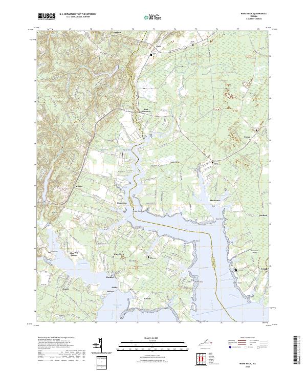 Ware Neck topographic map thumbnail
