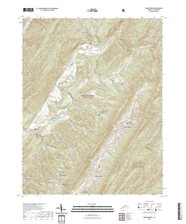 Warm Springs topographic map thumbnail