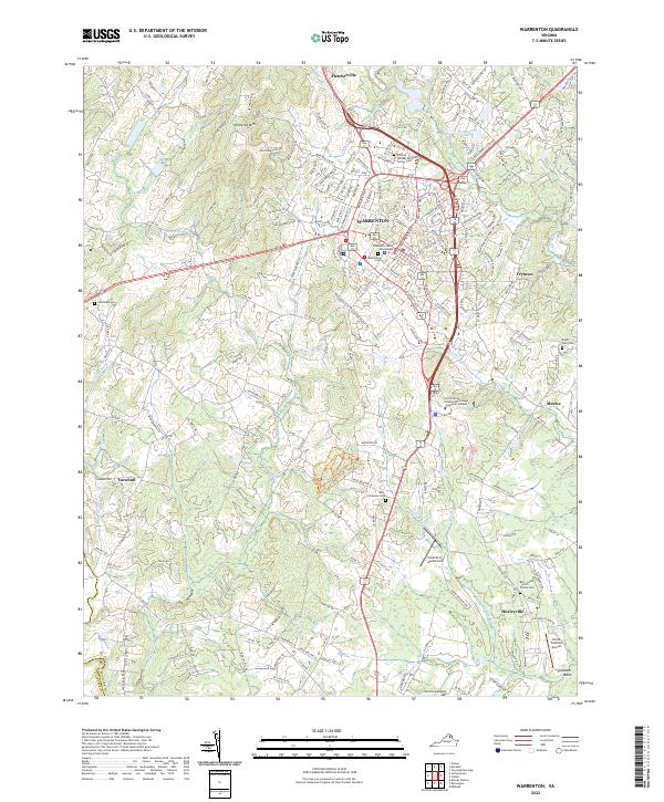 Warrenton topographic map thumbnail