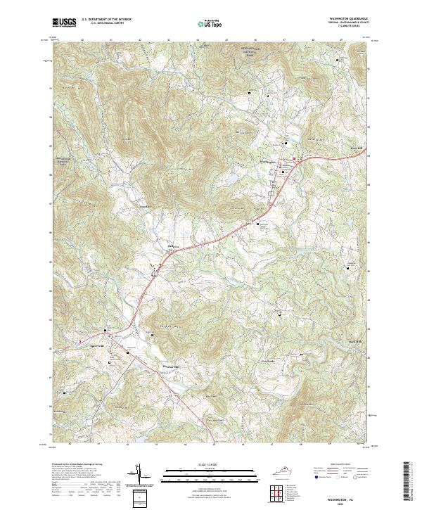 Washington topographic map thumbnail
