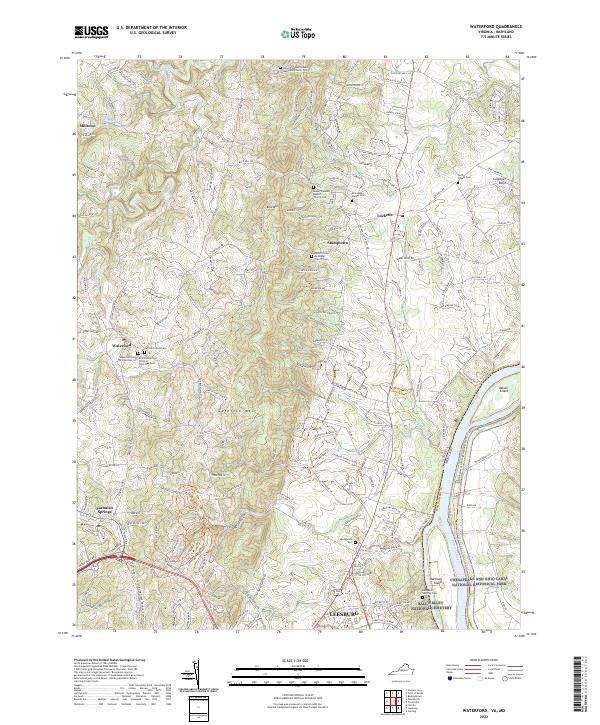 Waterford topographic map thumbnail