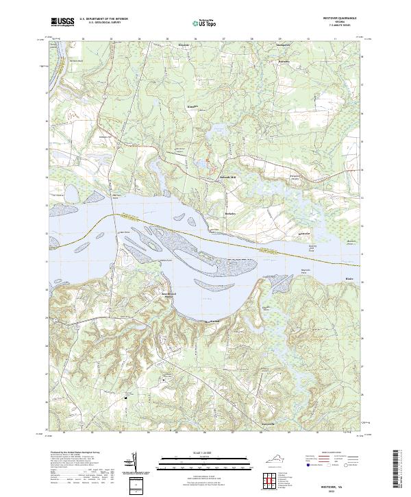 Westover topographic map thumbnail