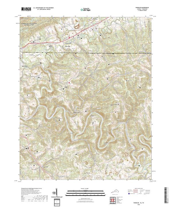 Wheeler topographic map thumbnail