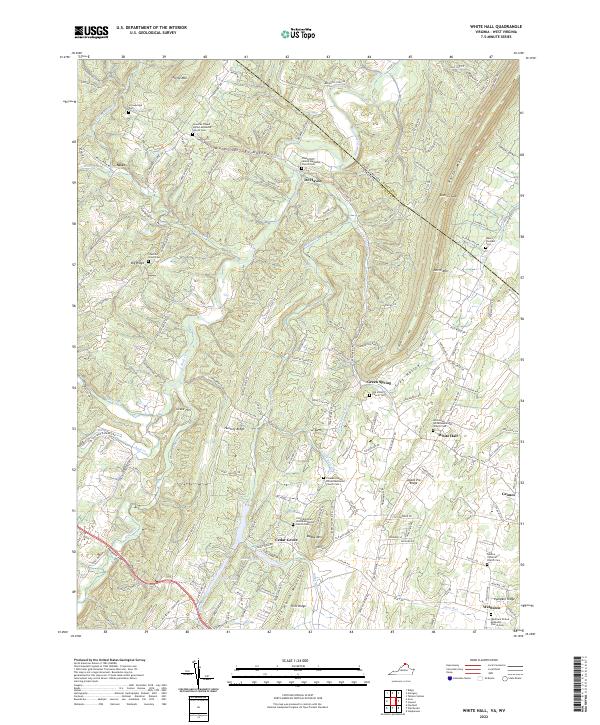 White Hall topographic map thumbnail