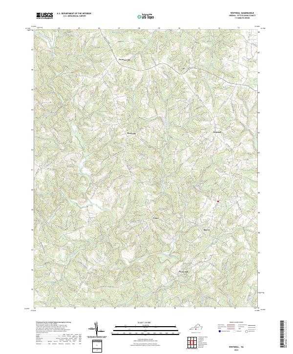 Whitmell topographic map thumbnail