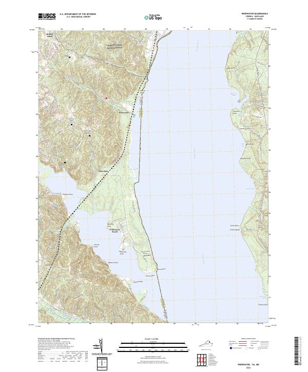 Widewater topographic map thumbnail
