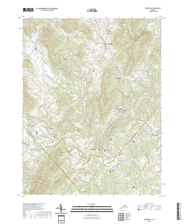 Woodville topographic map thumbnail